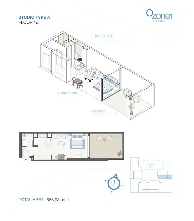 studio at Ozone1 Residences