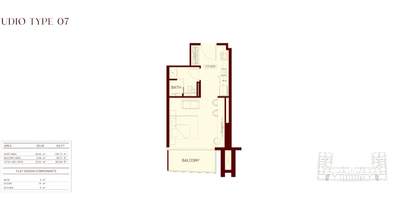 Binghatti Ruby - floor plan